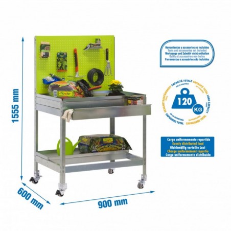 SIMONGARDEN BT2 BOX MOB. 900x600 VERDE/GALVA