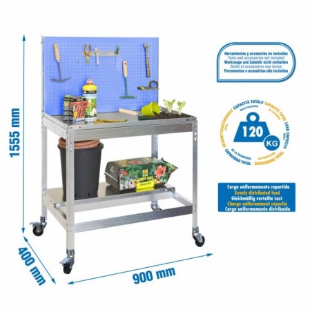 SIMONGARDEN BT2 MOB. 900X400 AZUL/GALVA