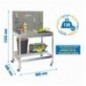 SIMONGARDEN BT2 MOB. 900X400 GRIS/GALVA