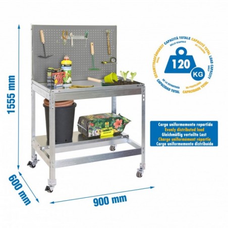 SIMONGARDEN BT2 MOB. 900x600 GRIS/GALVA