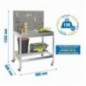 SIMONGARDEN BT2 MOB. 900x600 GRIS/GALVA