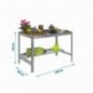 SIMONGARDEN DESK 1200x600 GRIS/GALVA
