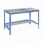SIMONGARDEN DESK 1500x600 AZUL/GALVA