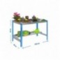 SIMONGARDEN DESK 1500x600 AZUL/GALVA