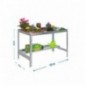 SIMONGARDEN DESK 1500x600 GALVA/GALVA