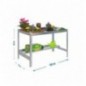 SIMONGARDEN DESK 1500x600 GRIS/GALVA