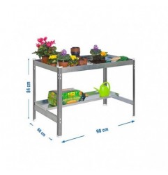 SIMONGARDEN DESK 900x600 GRIS/GALVA