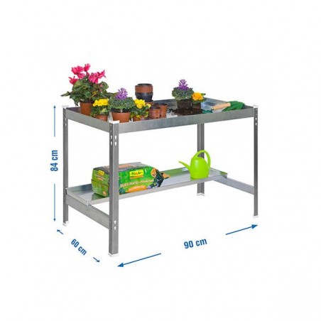 SIMONGARDEN DESK 900x600 GRIS/GALVA