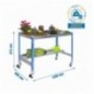SIMONGARDEN DESK MOB. 1500x600 AZUL/GALVA
