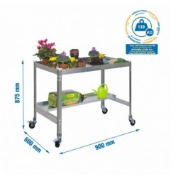 SIMONGARDEN DESK MOB. 900x600 GRIS/GALVA