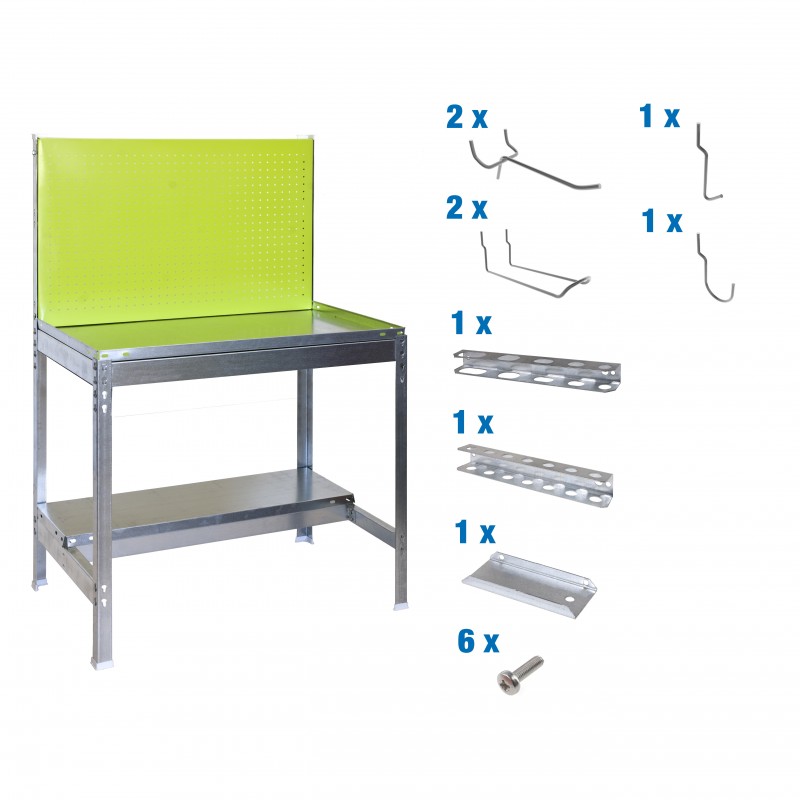 PACK S.GARDEN BT2 1200x600 VERDE/GALVA+ 9ACCS