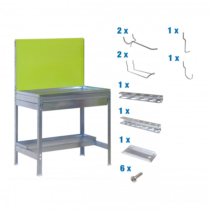 PACK S.GARDEN BT2 BOX 900x600 VERDE/GALV+ 9ACCS