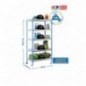 SIMONGARDEN BRICOFORTE MOB. 1004-5 AZUL/GALVA