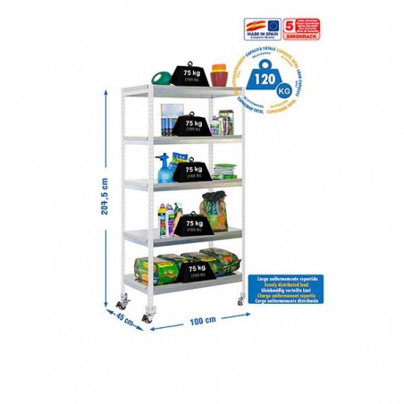 SIMONGARDEN BRICOFORTE MOB. 1004-5 BLANCO/GALV