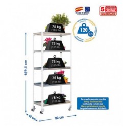 SIMONGARDEN CLICK MOB. 5/400 BLANCO/GALVA