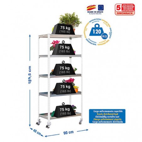 SIMONGARDEN CLICK MOB. 5/400 BLANCO/GALVA