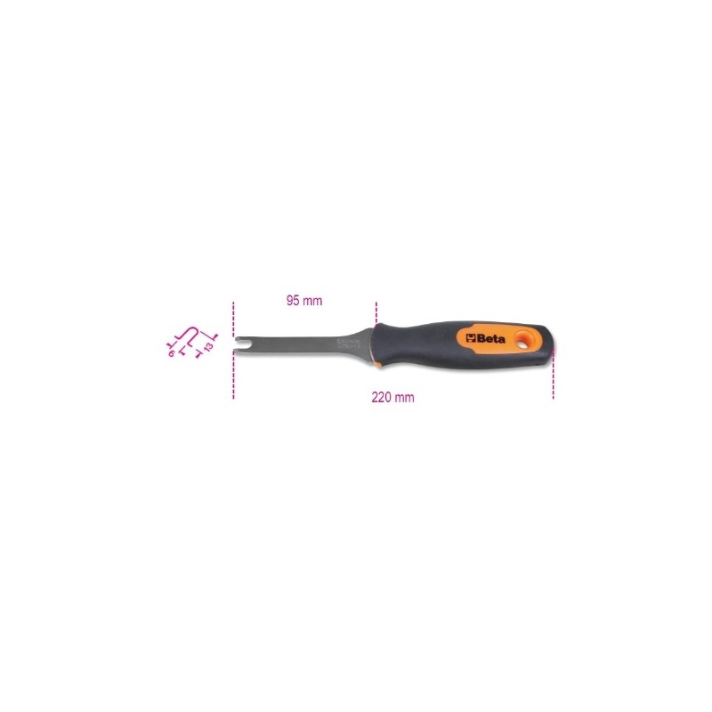 1479U/13 Extractor de grapas, de acero inoxidable
