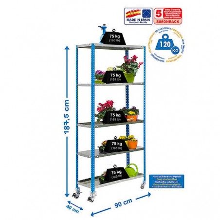 SIMONGARDEN COMFORT MOB. 5/400 AZUL/GALVA