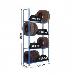 AUTOCLICK LLANTAS MEGAPLUS 4/300 AZUL