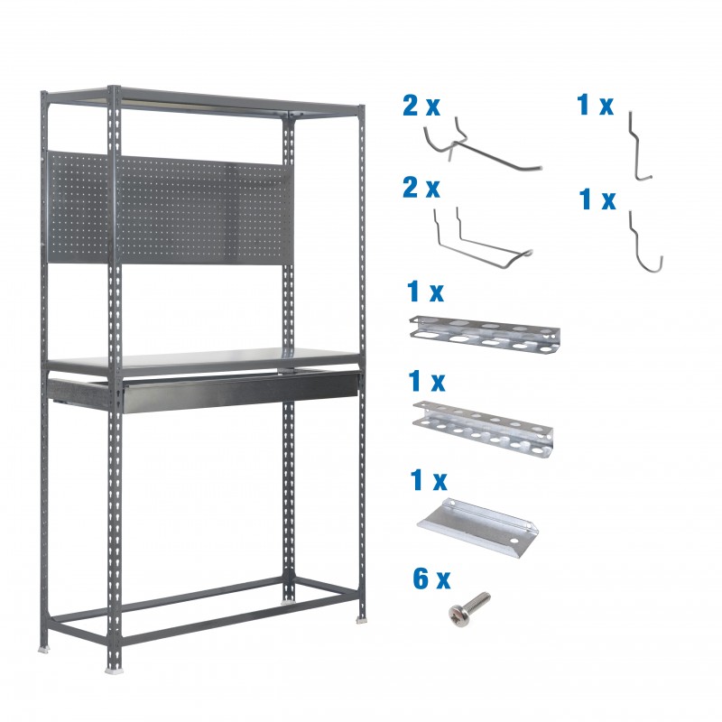 PACK SIMONRACING BOX MEGAPL 3/400 GRIS+ 9ACCS