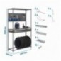 PACK SIMONRACING BOX MEGAPL 3/400 GRIS+ 9ACCS
