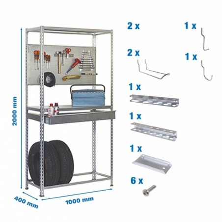 PACK SIMONRACING BOX PLUS 3/400 GALVA+ 9ACCS