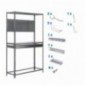 PACK SIMONRACING BOX PLUS 3/400 GRIS+ 9ACCS