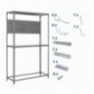 PACK SIMONRACING MEGAPLUS 3/400 GRIS+ 9ACCS