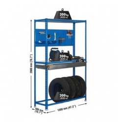 SIMONRACING BOX MEGAPLUS 3/400 AZUL/GALVA