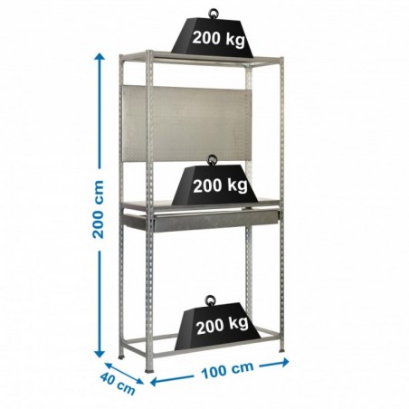 SIMONRACING BOX PLUS 3/400 GALVANIZADO