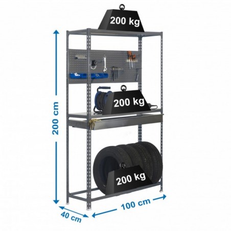 SIMONRACING BOX PLUS 3/400 GRIS