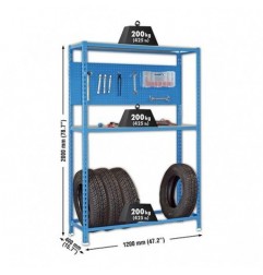 SIMONRACING MEGAPLUS 3/400 AZUL/GALVA