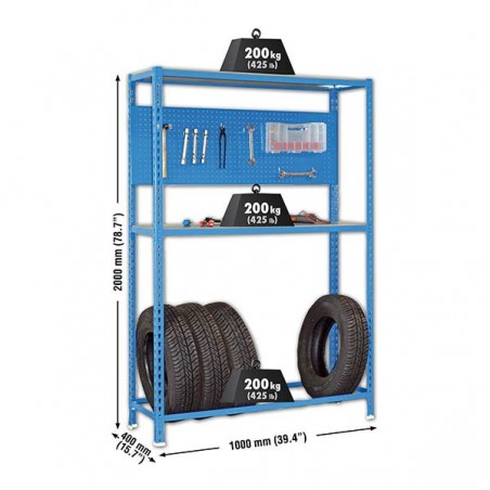 SIMONRACING PLUS 3/400 AZUL/GALVA