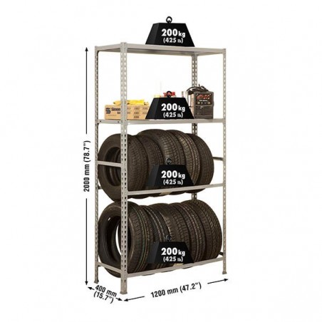 SIMONGARAGE MEGAPLUS 4/400 GRIS
