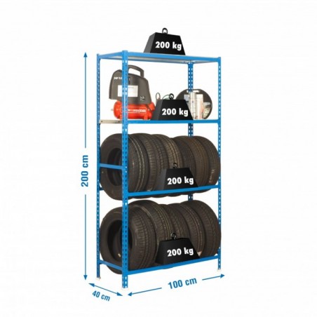 SIMONGARAGE PLUS 4/400 AZUL/GALVA
