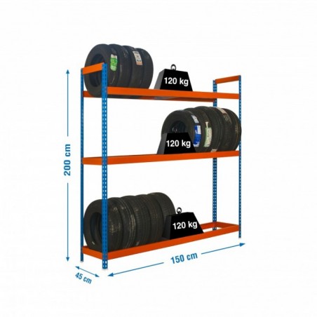 AUTOFORTE 1504-3 AZUL/NARANJA