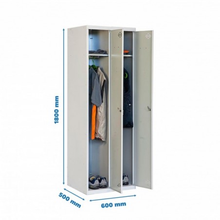 SIMONLOCKER PROF.DISM.SINGLE 2/2 300 (600) GRIS