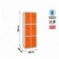 SIMONLOCKER DESM. 3 PUERTAS 2/6 400 (800) GR/NA