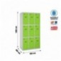 SIMONLOCKER DESM. 3 PUERTAS 3/9 300 (900) GR/VE