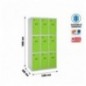 SIMONLOCKER DESM. 3 PUERTAS 3/9 400 (1200) GR/VE