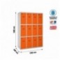 SIMONLOCKER DESM. 3 PUERTAS 4/12 300 (1200) GR/NA