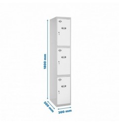 SIMONLOCKER PROF.DISM.3 PUERTA 1/3 300 IN GR/BL