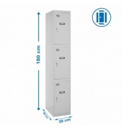SIMONLOCKER PROF.DISM.3 PUERTA 1/3 300 IN GRIS