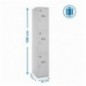 SIMONLOCKER PROF.DISM.3 PUERTA 1/3 300 IN GRIS