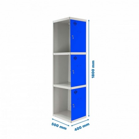 SIMONLOCKER PROF.DISM.3 PUERTA 1/3 400 ADI GR/AZ