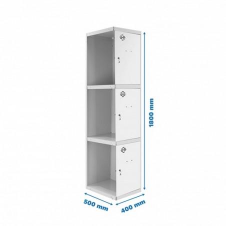 SIMONLOCKER PROF.DISM.3 PUERTA 1/3 400 ADI GR/BL