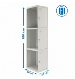 SIMONLOCKER PROF.DISM.3 PUERTA 1/3 400 ADI GRIS