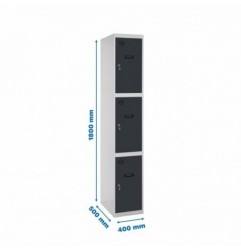 SIMONLOCKER PROF.DISM.3 PUERTA 1/3 400 IN GR/AN