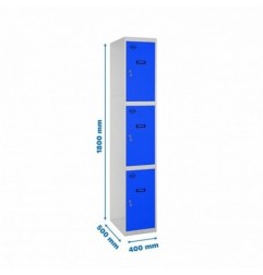 SIMONLOCKER PROF.DISM.3 PUERTA 1/3 400 IN GR/AZ