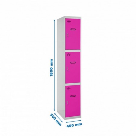 SIMONLOCKER PROF.DISM.3 PUERTA 1/3 400 IN GR/RS